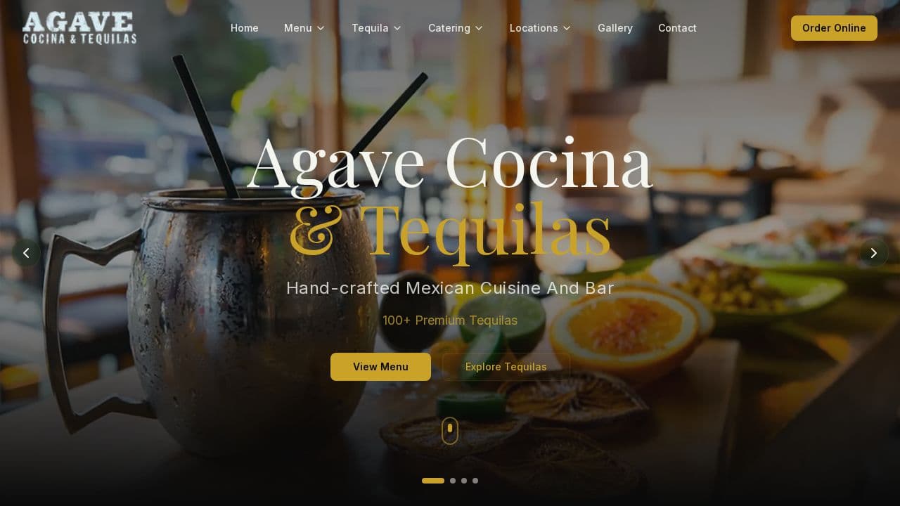 Agave Cocina website template