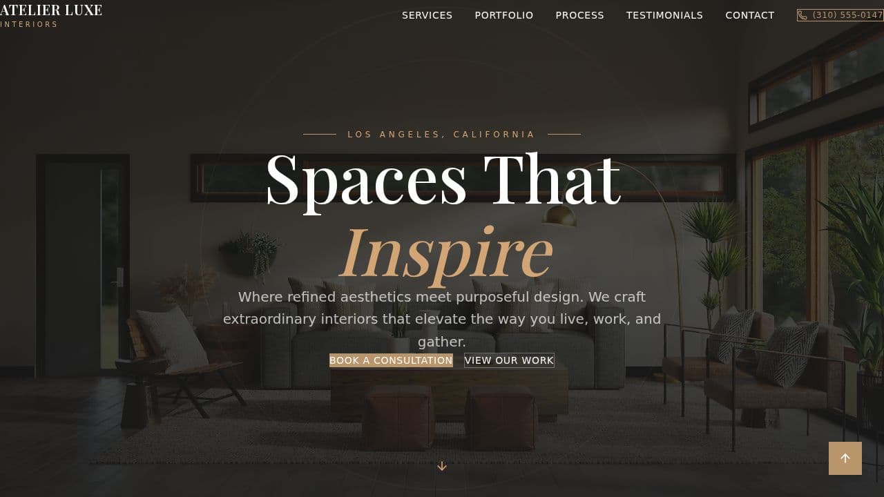 Interior Design website template