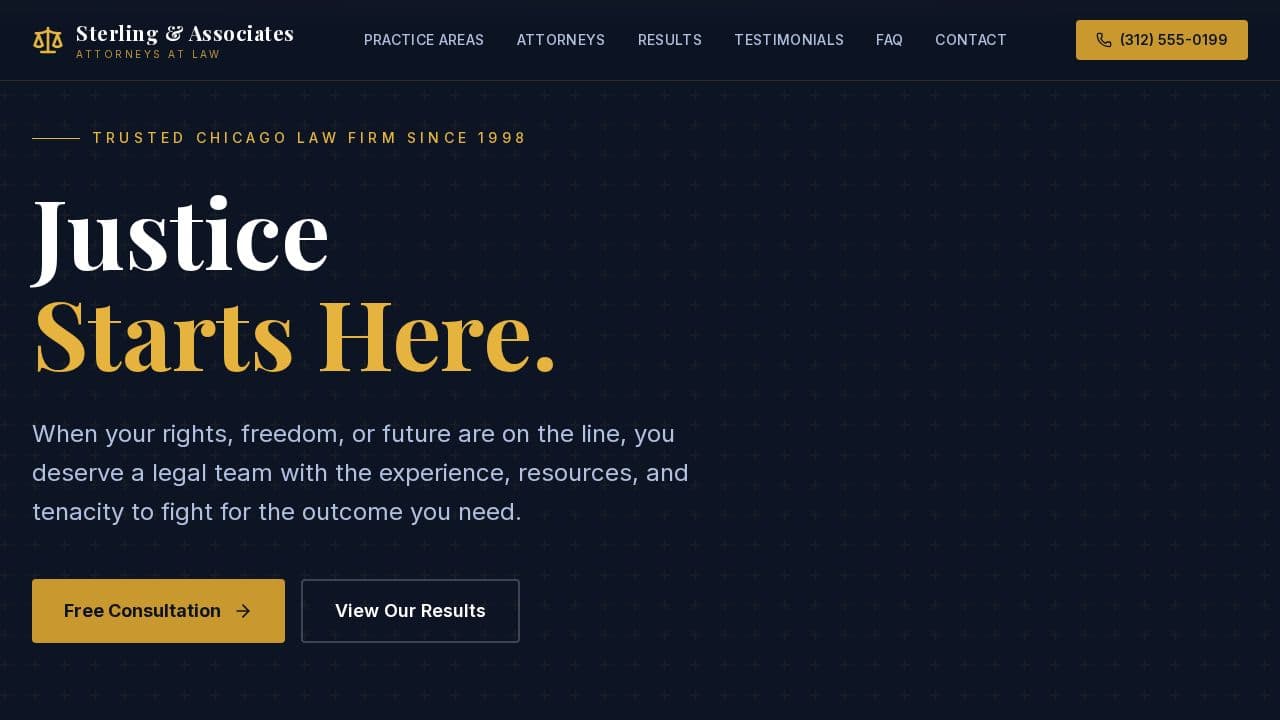 Law Firm website template
